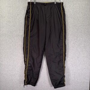 Polo Sport Ralph Lauren Pants Mens Large Black Track Wind Joggers Zip Ankle